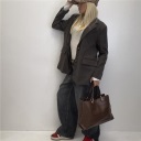 blazer over con bottone di chiusura aurelia